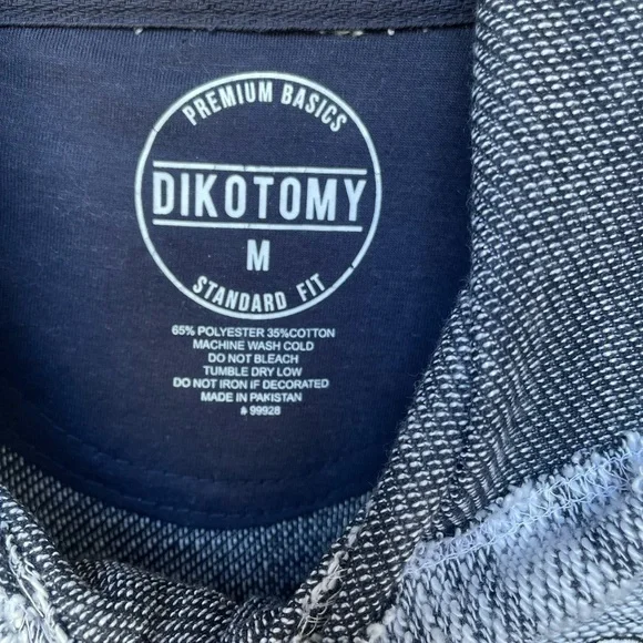 Dikotomy Pullover Hoodie Size M Melting Mushroom Navy & White - Picture 4 of 10